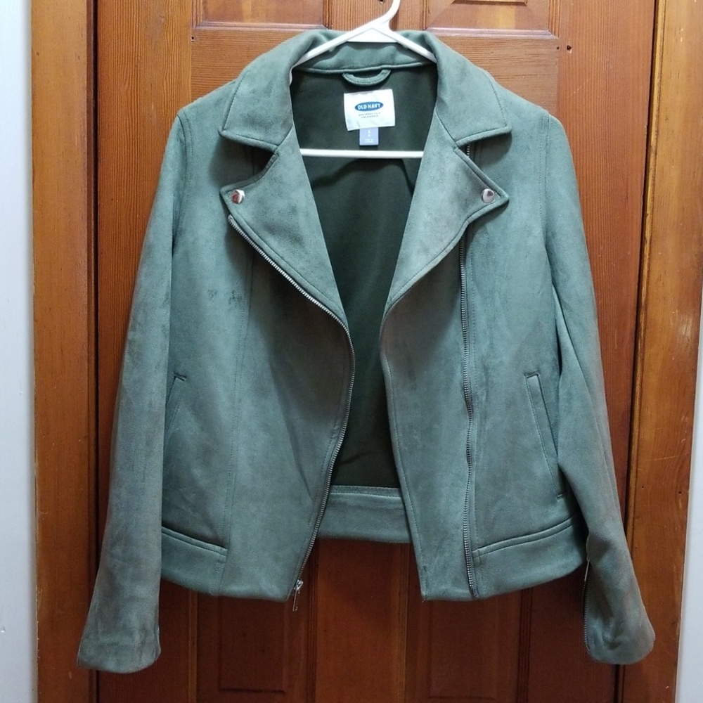 Faux suede jacket